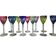 12 coupes / verres colorés Saint-Louis modèle Chantilly