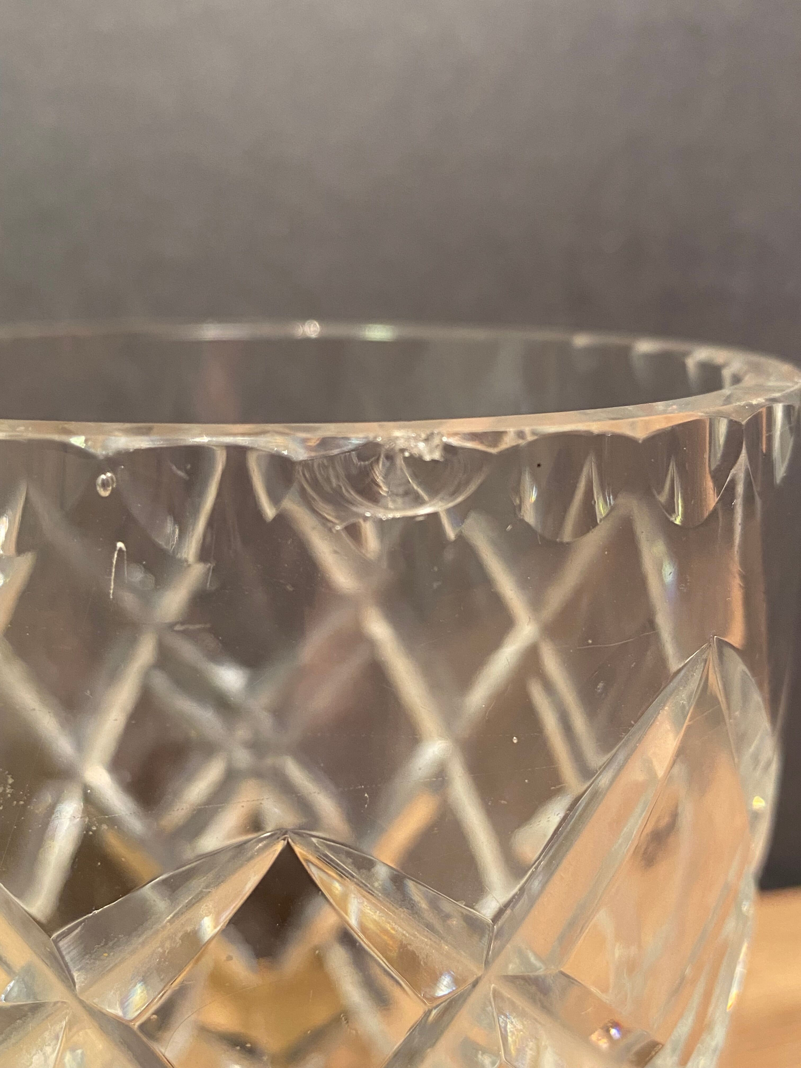 Carved crystal vase, Saint Louis, Baccarat, Bohemia