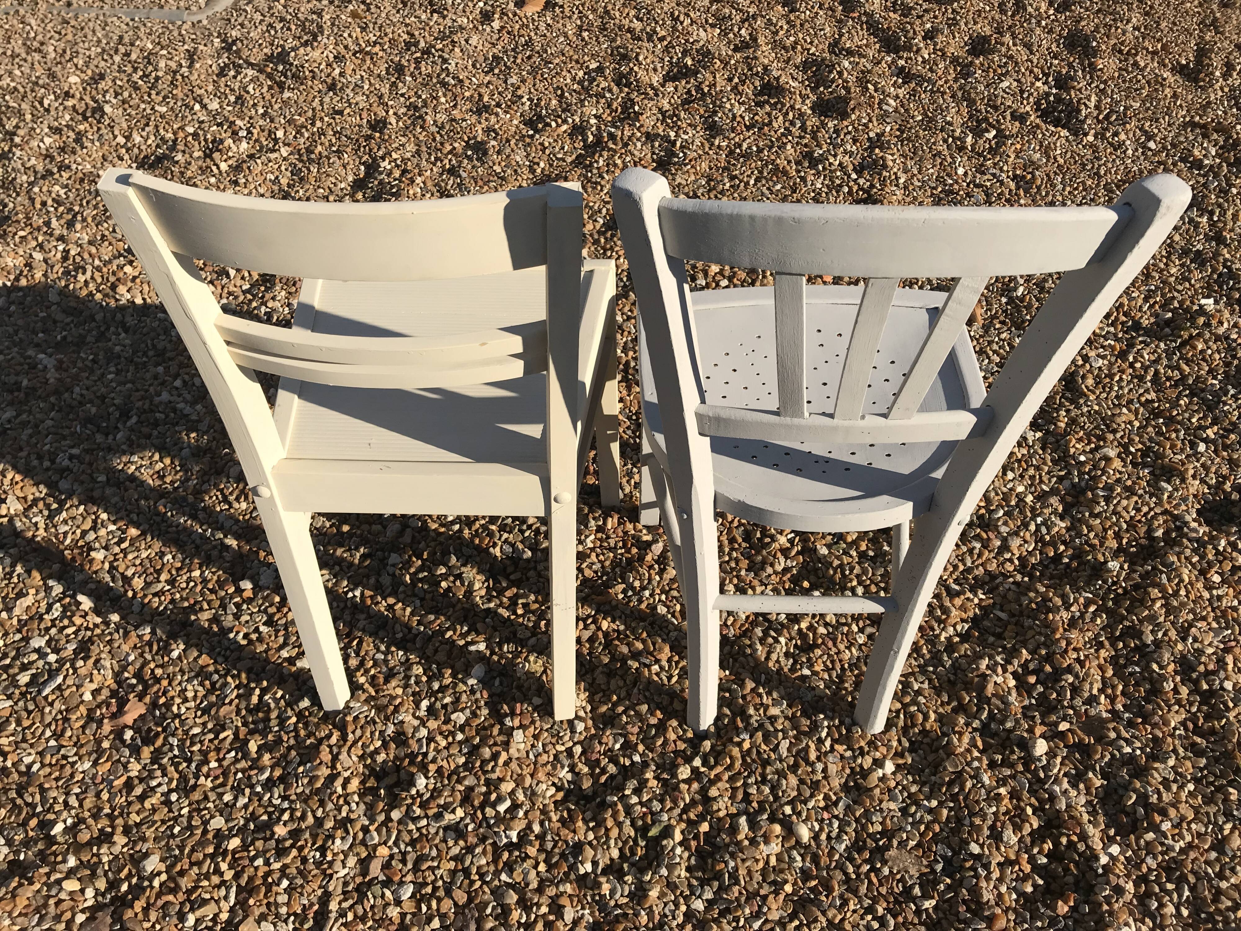 Set of mismatched chairs