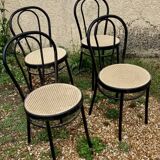 4 metal bistro chairs