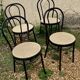4 chaises bistrot en métal
