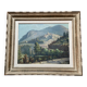Painting by georges baffert, village of aspremont (near nice) provence