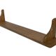 Vintage oak wall rack book shelf 1970s wood minimalist design