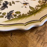 Hand painted Moustiers plate