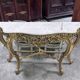 Important console in carved gilded wood – Marble top – Louis XV style