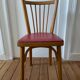 6 chaises de bistrot Baumann en bois et skaï