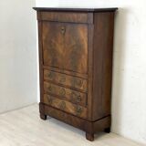 19th century mahogany and mahogany veneer secretary