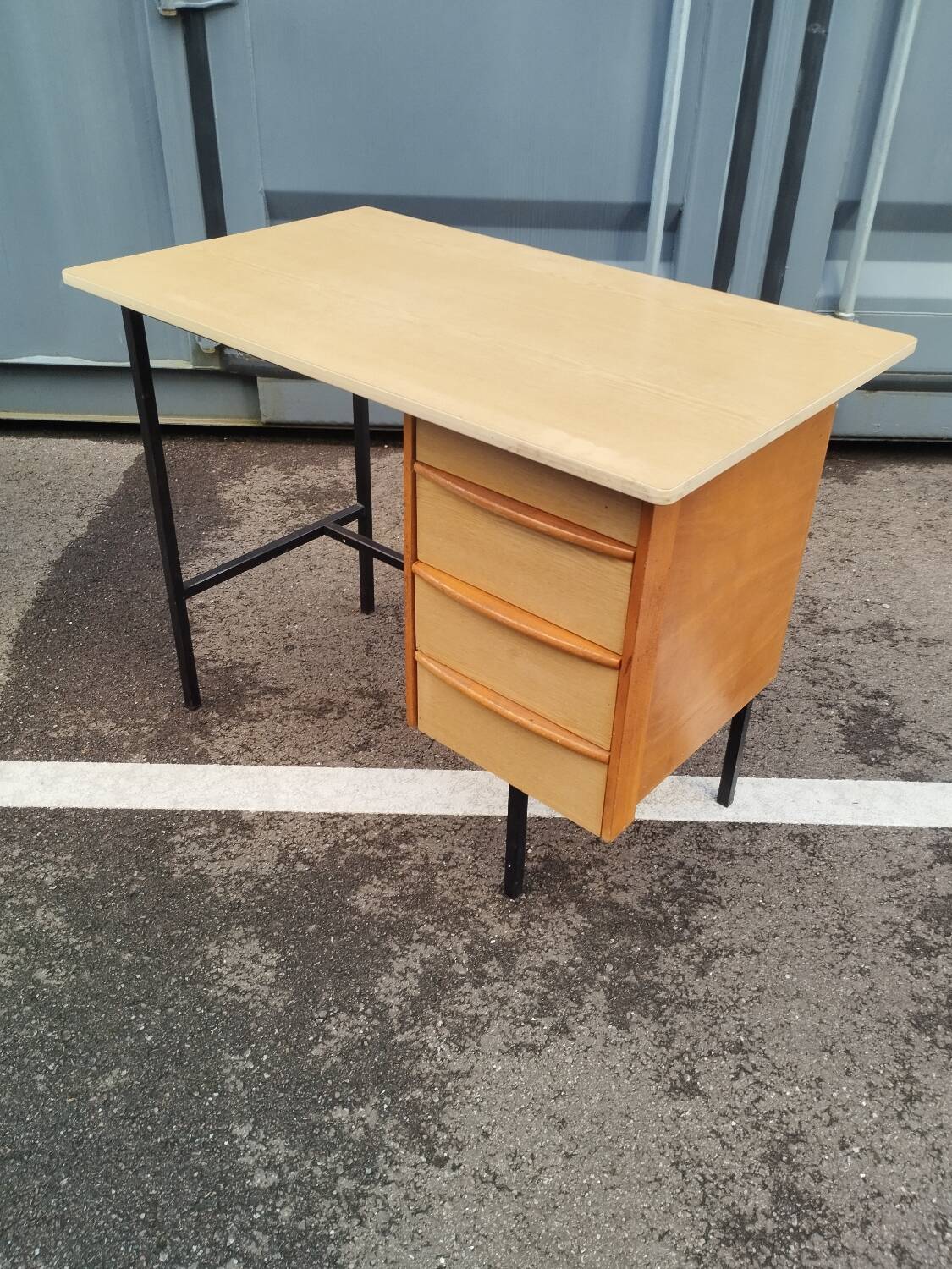 Vintage metal desk