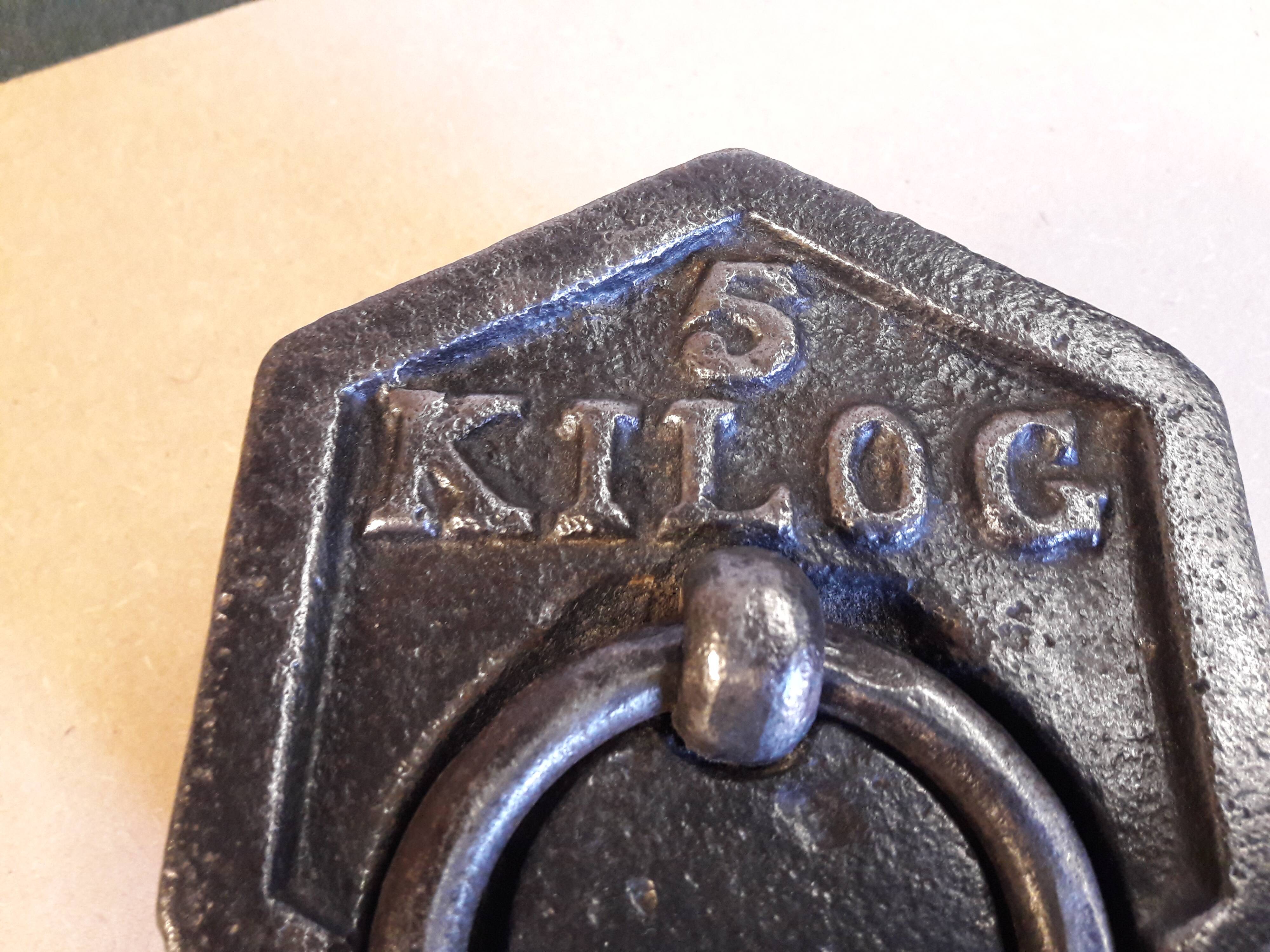 5 kilo cast iron weight