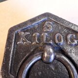 5 kilo cast iron weight