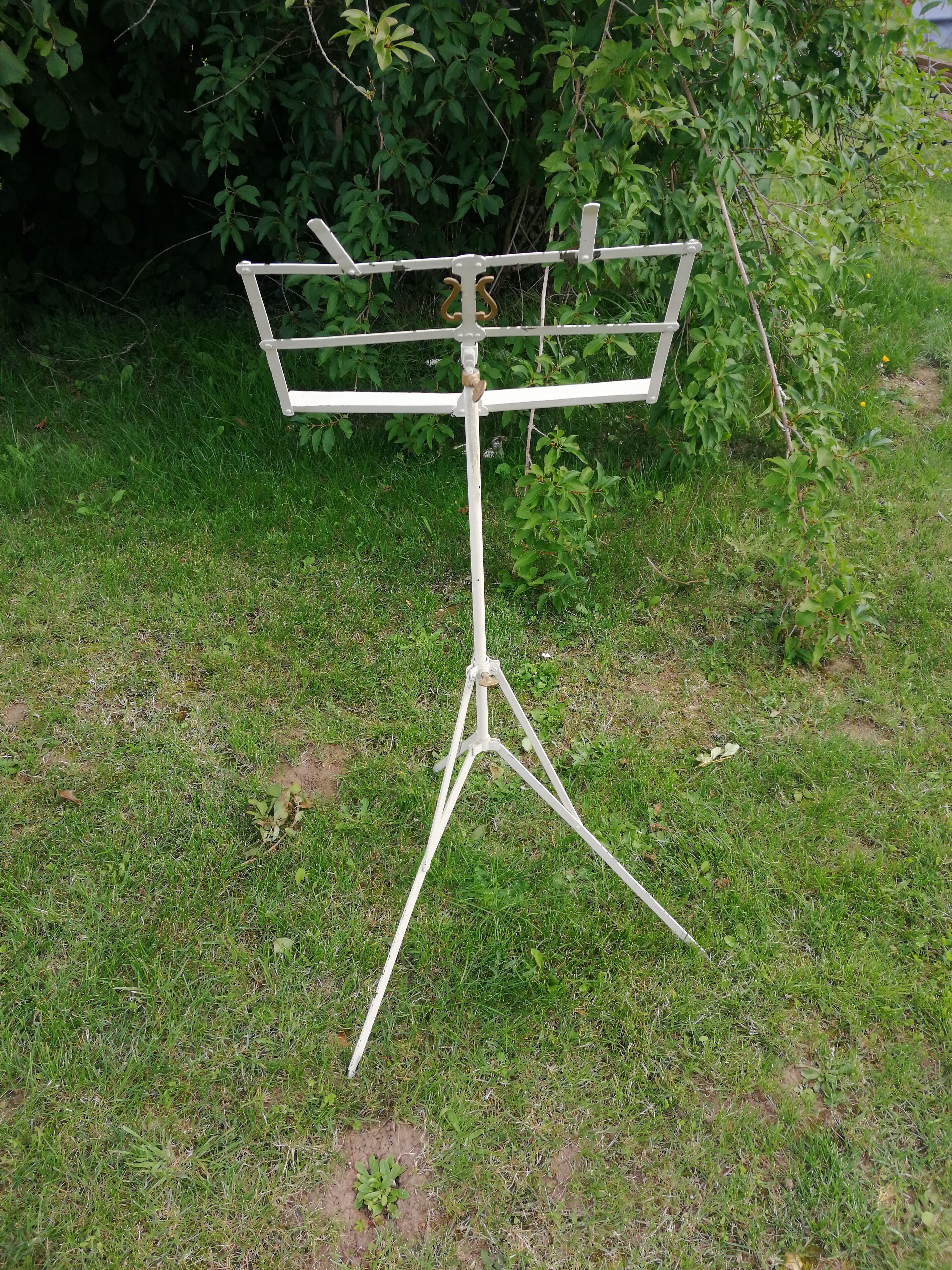 Antique wrought iron desk