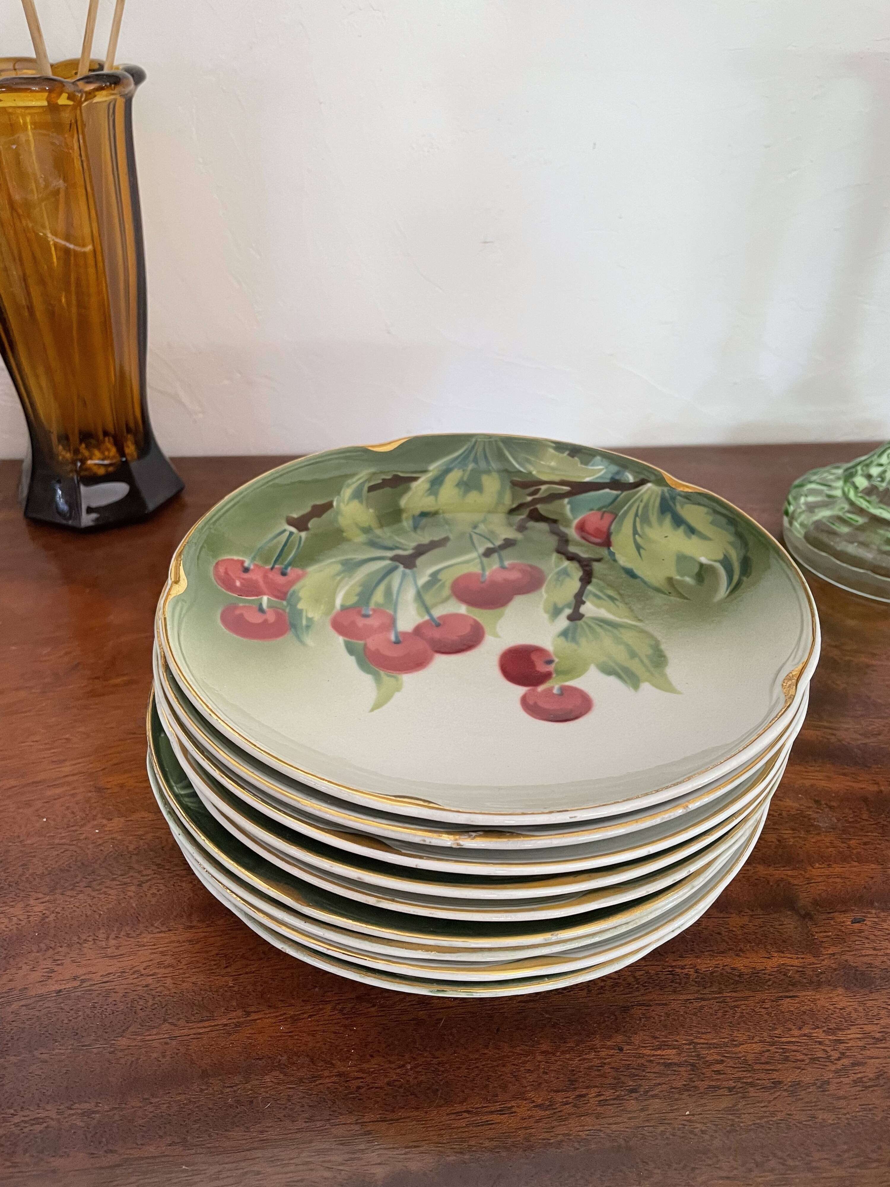 10 K&G Lunéville dessert plates