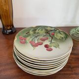 10 K&G Lunéville dessert plates