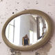 Napoleon oval mirror with 19th century cane