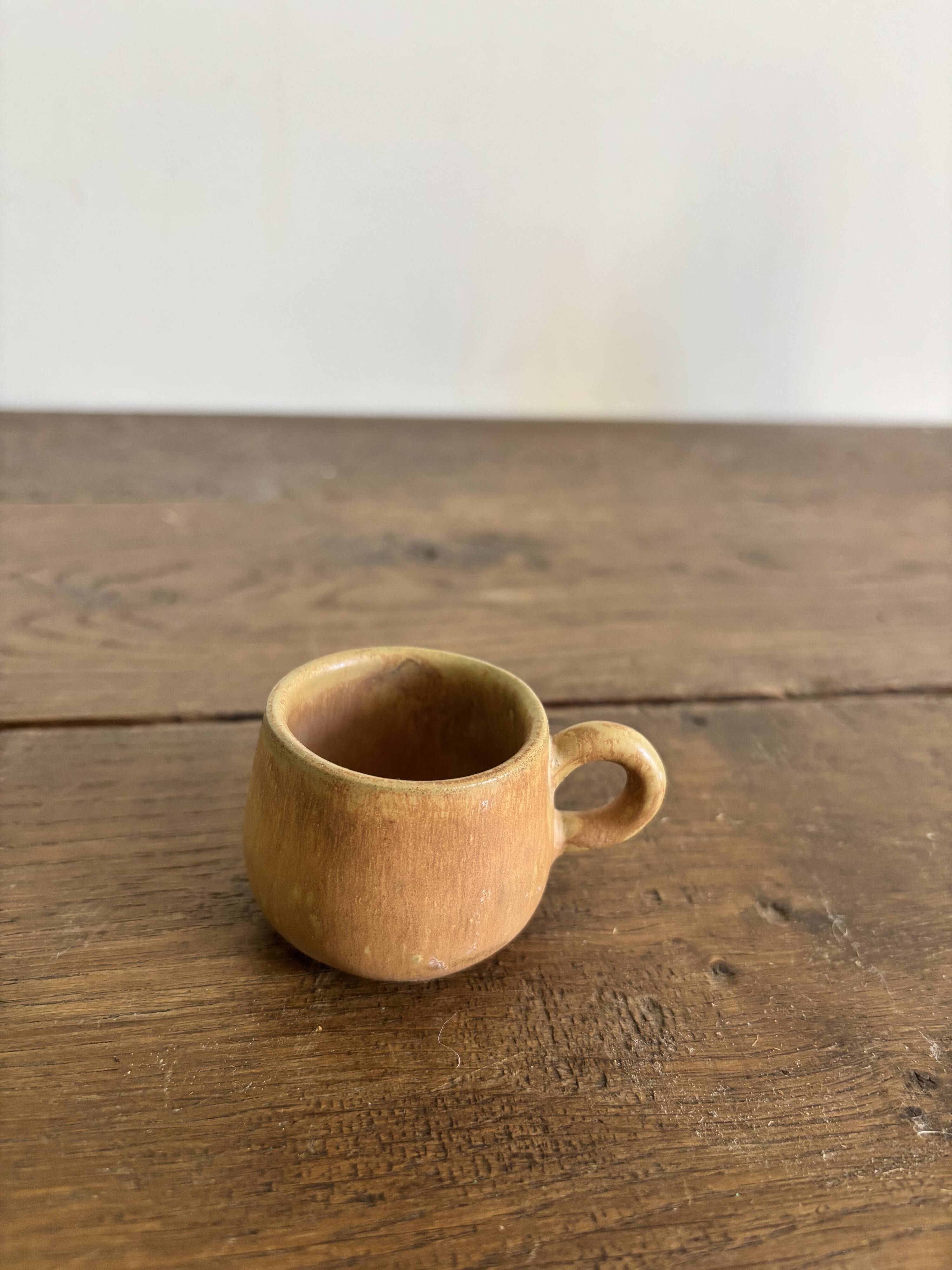 Vintage french stoneware ceramics set – mineral earth