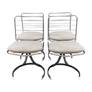 ensemble de 4 chaises design années 80