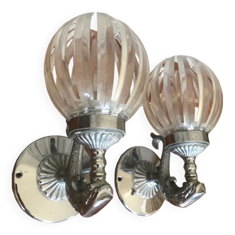 Pair of fish sconces