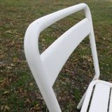 Duo of bistro style indus terrace chairs
