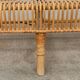 Vintage bamboo and rattan bench from the 1970s.