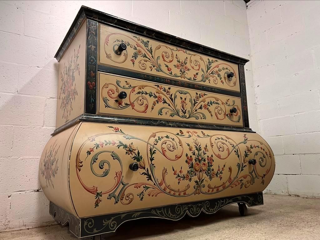 Hand painted xl chest of drawers