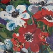 Peinture encadrée "Anémones"
