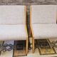 Paire de chauffeuses 1960 vintage