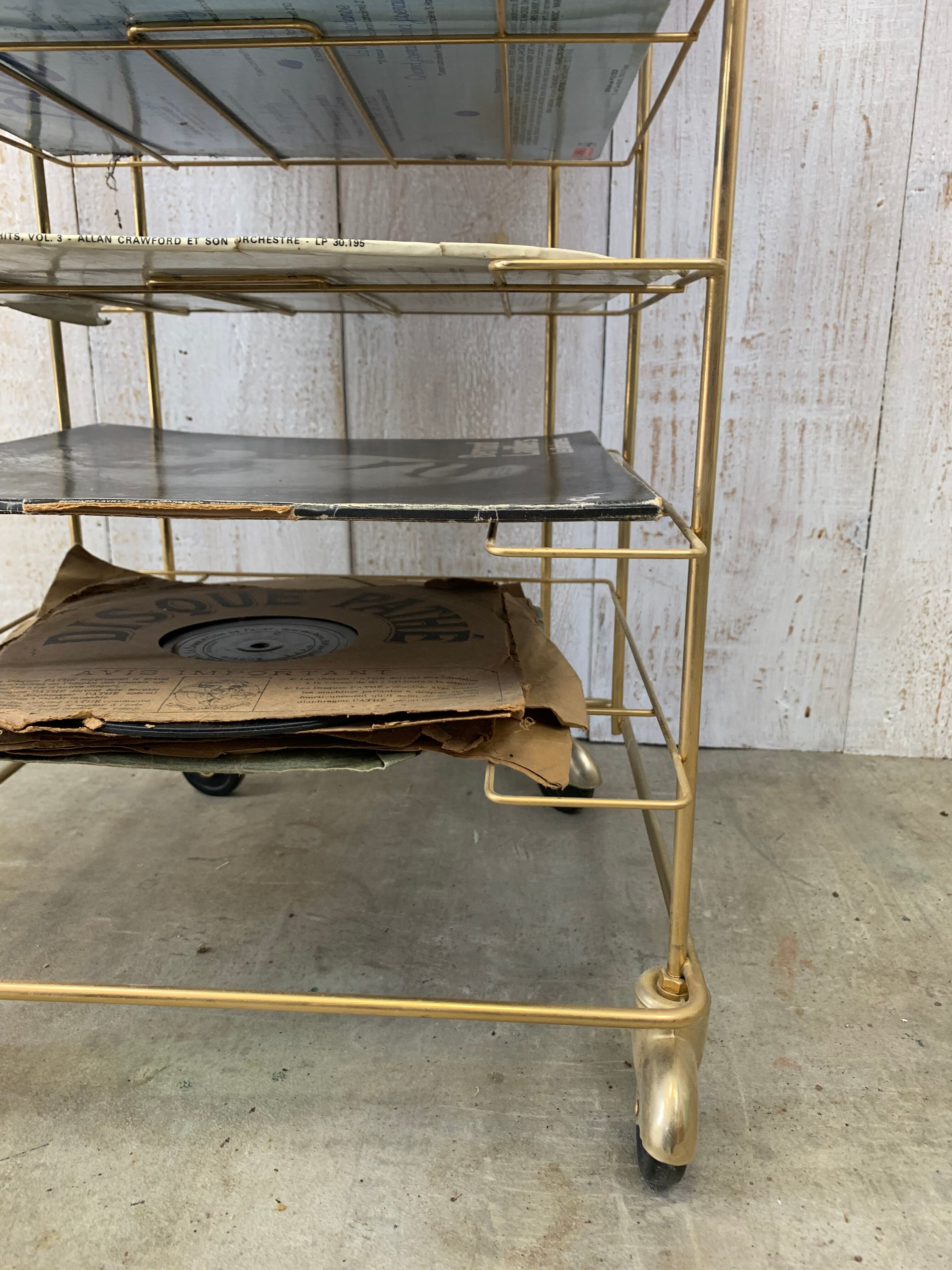 Meuble pour vinyles vintage