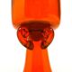 Modernism vase, orange glass, designed by J. Słuczan-Orkusz, Poland, 1970s