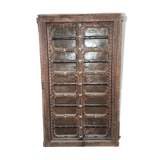 Old wooden door with frame