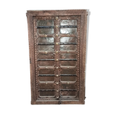 Old wooden door with frame