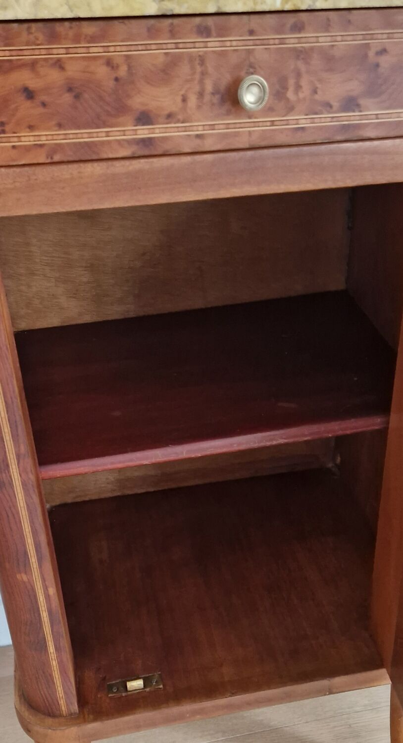 Low furniture marquetry style louis XVI