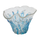 Vase bleu et transparent Costantini années 80 Murano