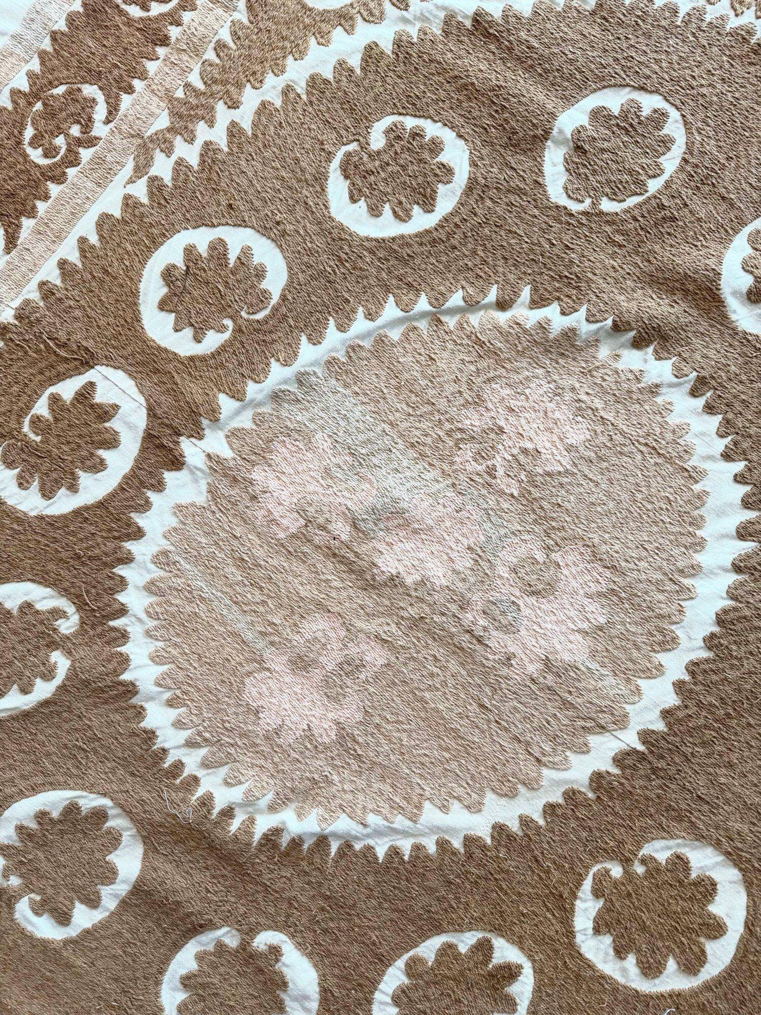Vintage hand-embroidered tablecloth 153x154 cm