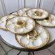 Set of 6 Oyster Plates Longchamp years 50-60