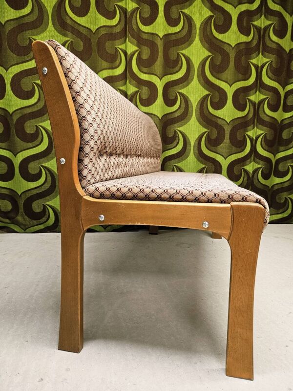 Banc vintage velour 1970
