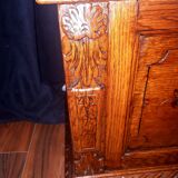 Large oak bench chest