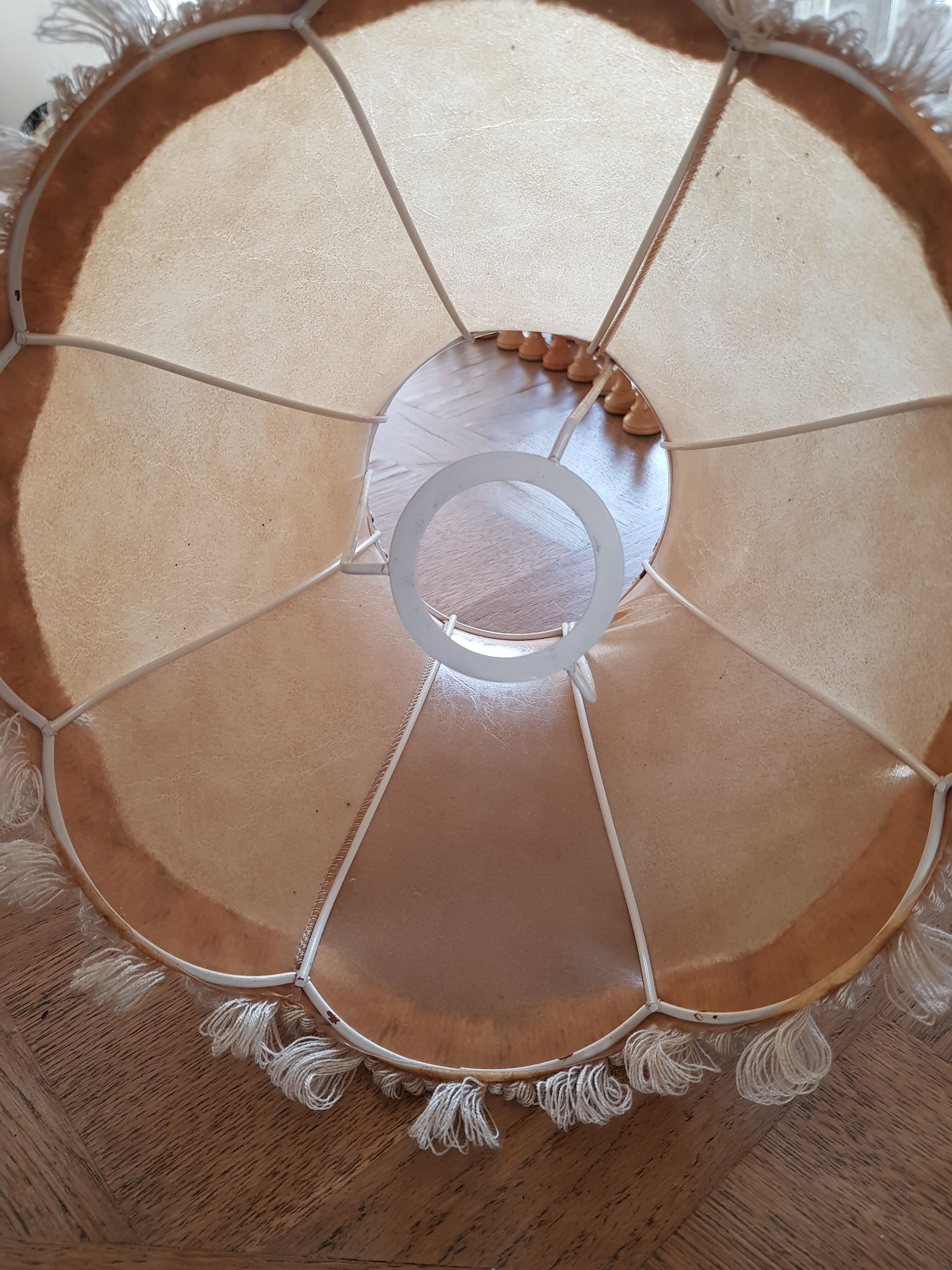 Vintage celluloid lampshade