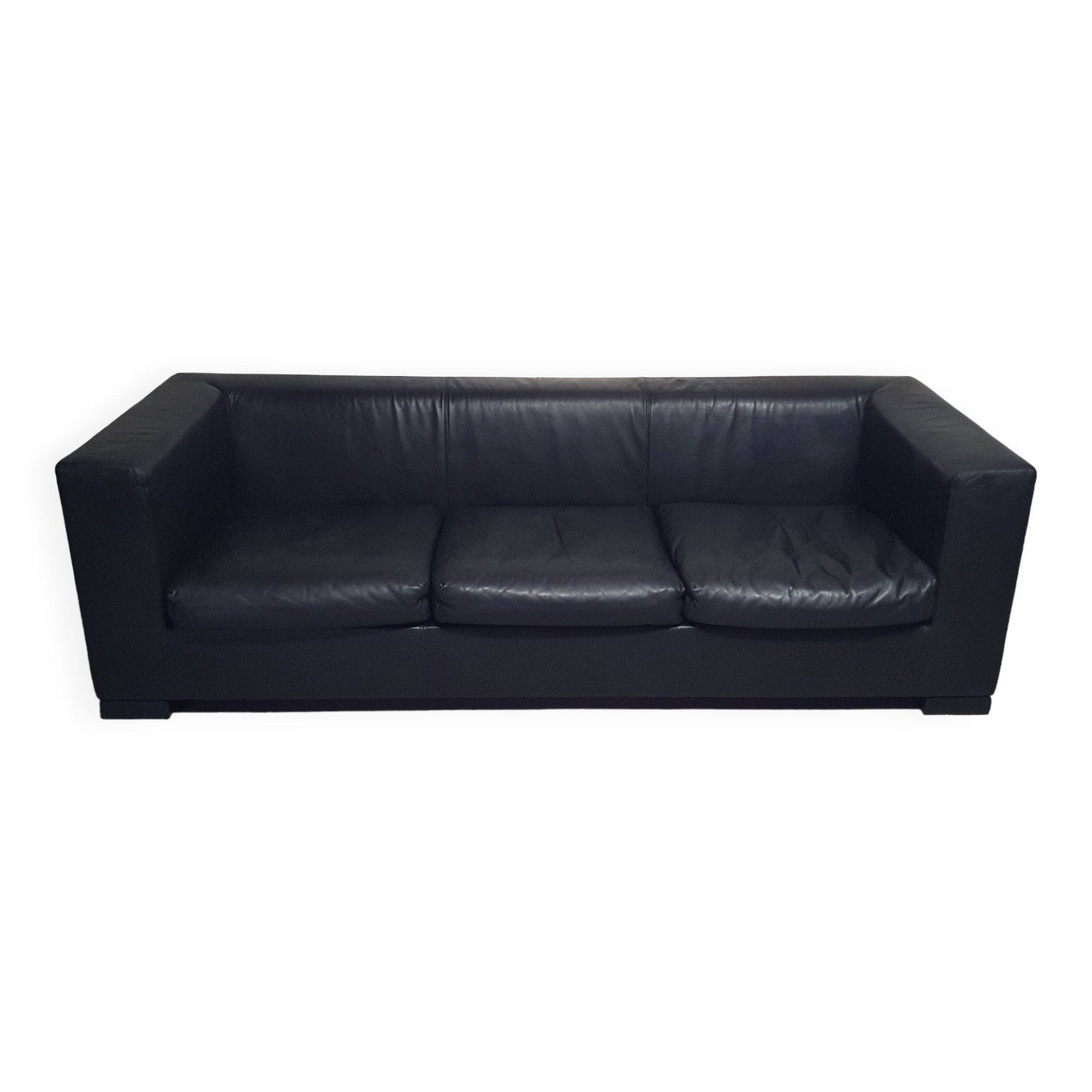 Wittmann leather sofa Camin by Paolo Piva