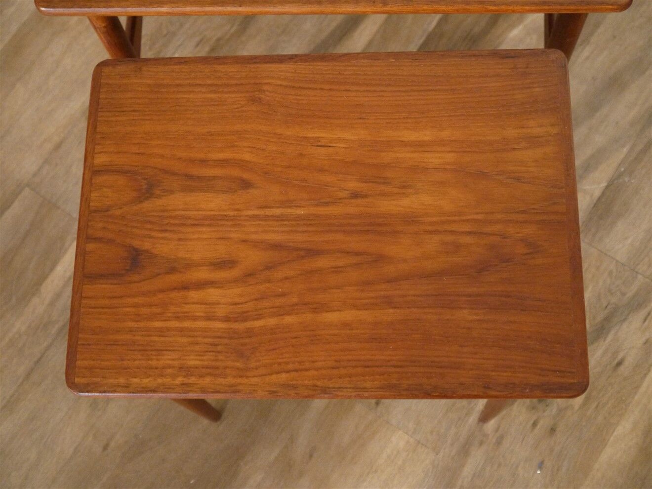 Danish teak trundle tables 1960