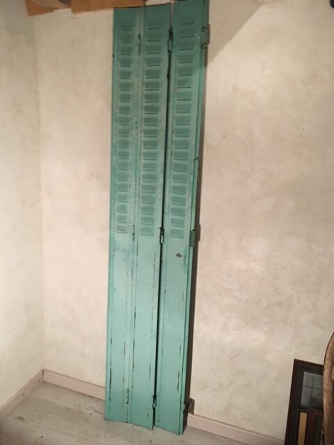 A large shutters old Persian metal indus vintage loft decoration accordion screen lot of 2