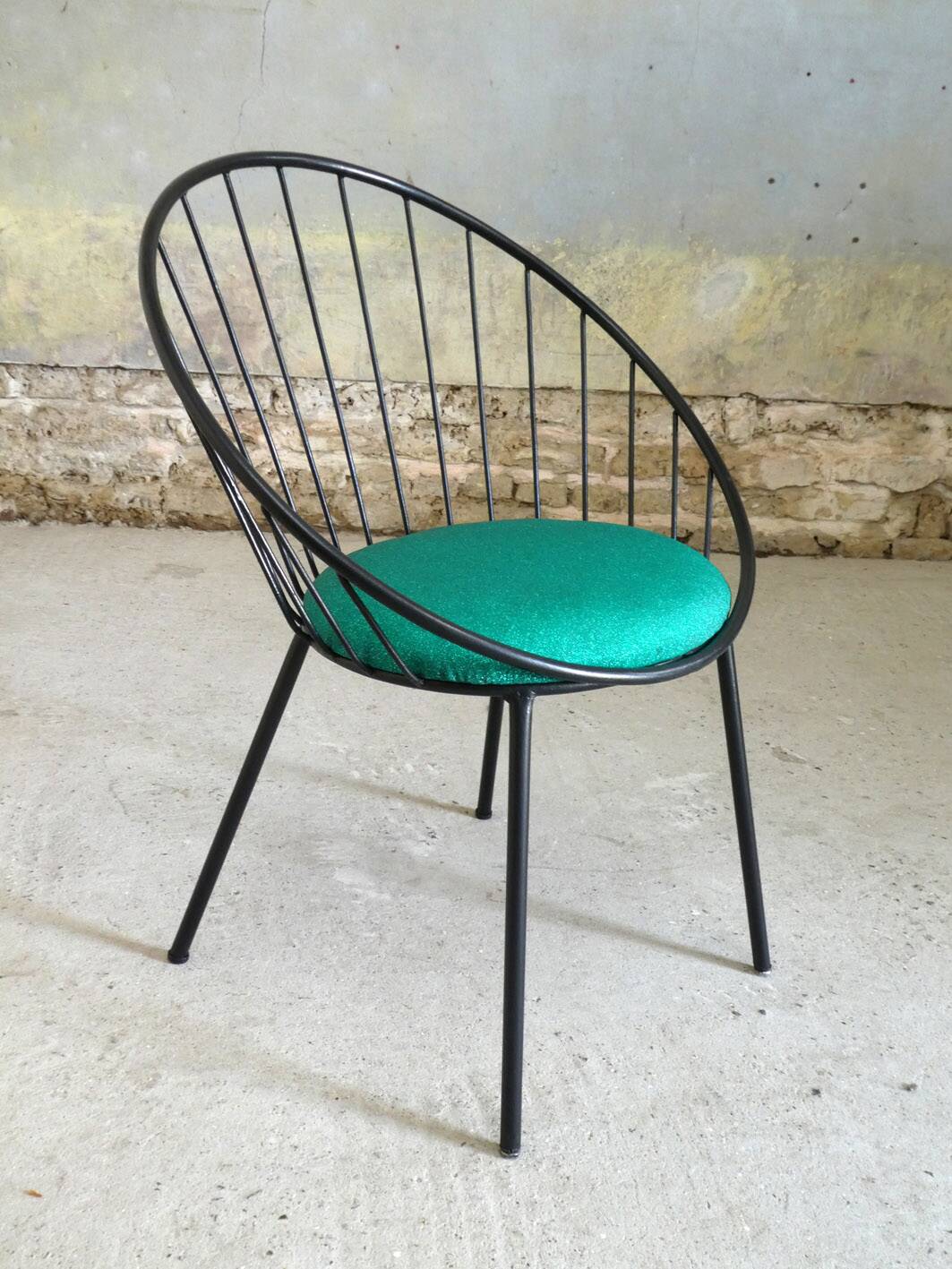 Set de 4 fauteuils corbeille des années 1950