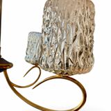 Vintage 4-light chandelier in chiseled glass