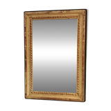 Miroir ancien en bois et stuc doré