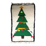 Handmade pure natural wool rug, size 100 x 200 cm