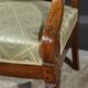 Paire de Fauteuils à Crosses en Acajou, époque Restauration – Début XIXe