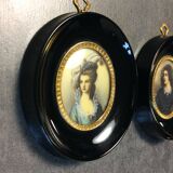 Pair of Napoleon III miniature frames