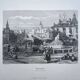 Madrid, Alcalá Street. Old engraving, printed in 1841.