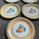 Série de 9 grandes assiettes porcelaine Churchill-Staffordshire