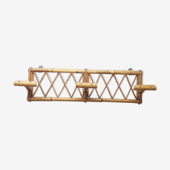 Rattan coatrack