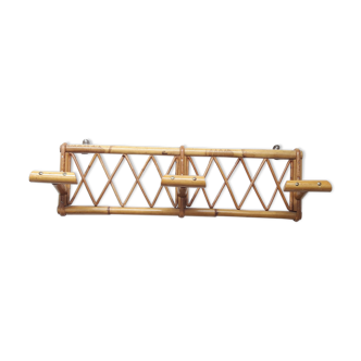 Rattan coatrack